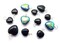 Black Heart Bead Charms, 10 pieces, Dangles for Goth or Halloween Jewelry, Adorabilities